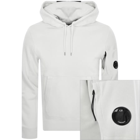Product Image for CP Company Diagonal Raised Hoodie White