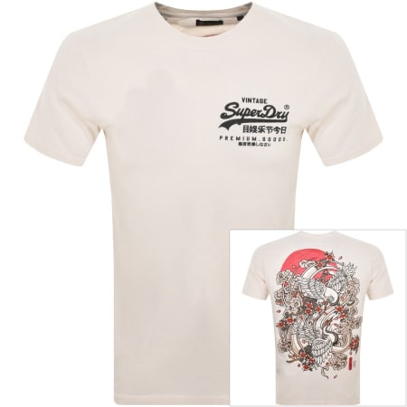 Product Image for Superdry Short Sleeved Tattoo T Shirt Cream