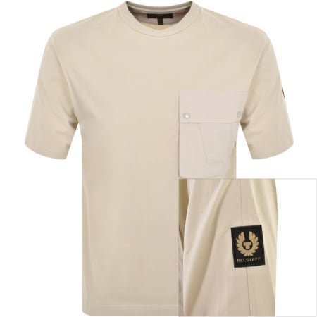 Product Image for Belstaff Short Sleeve Logo T Shirt Beige