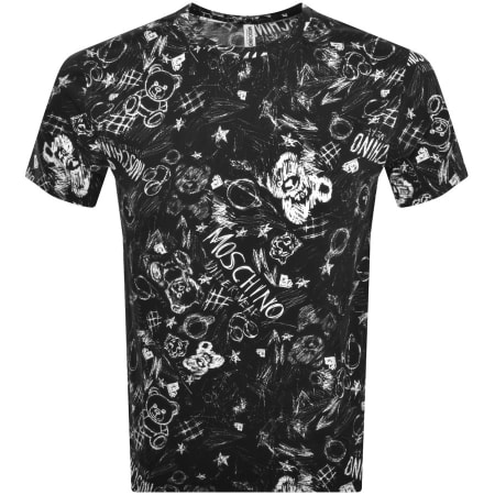 Recommended Product Image for Moschino Short Sleeve Print T Shirt Black