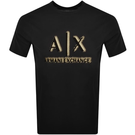 Product Image for Armani Exchange Crew Neck Logo T Shirt Black