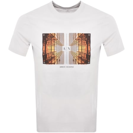 Product Image for Armani Exchange Crew Neck Logo T Shirt White