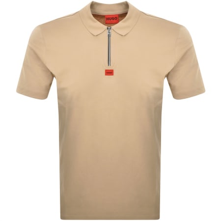 Product Image for HUGO Deresom 241 Polo T Shirt Beige