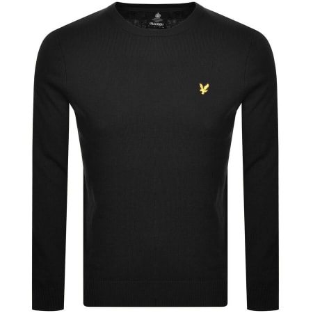 Product Image for Lyle And Scott Crew Neck Merino Knit Jumper Black
