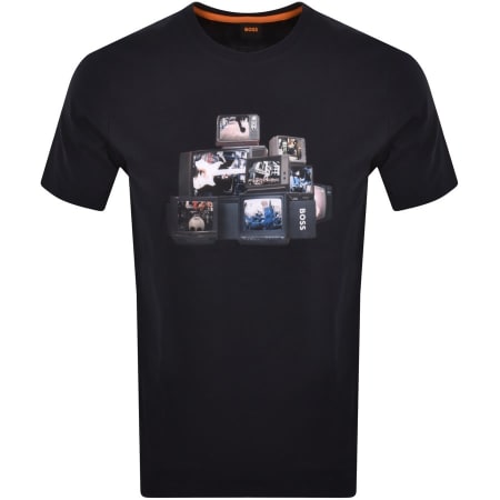 Product Image for BOSS TeeMushroom Graphic T Shirt Navy