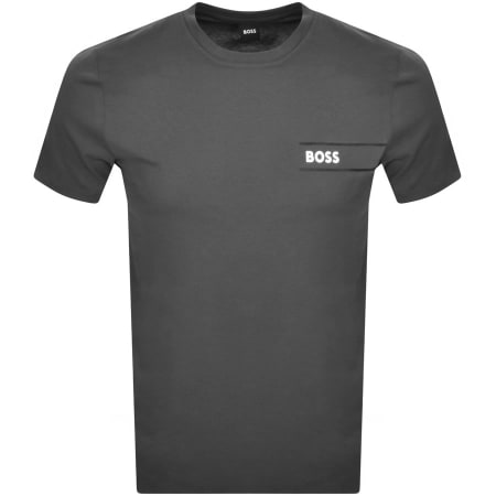 Recommended Product Image for BOSS Lounge Logo T Shirt Grey