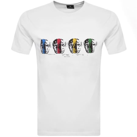 Product Image for Paul Smith Multi Faces T Shirt White