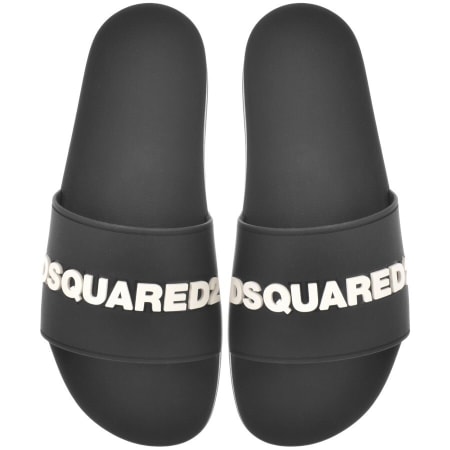 Product Image for DSQUARED2 Logo Sliders Black