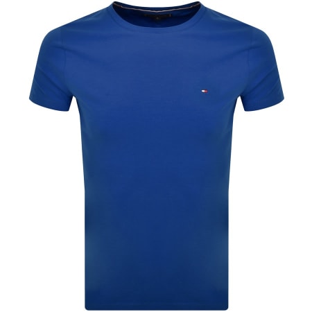 Product Image for Tommy Hilfiger Stretch Logo T Shirt Blue