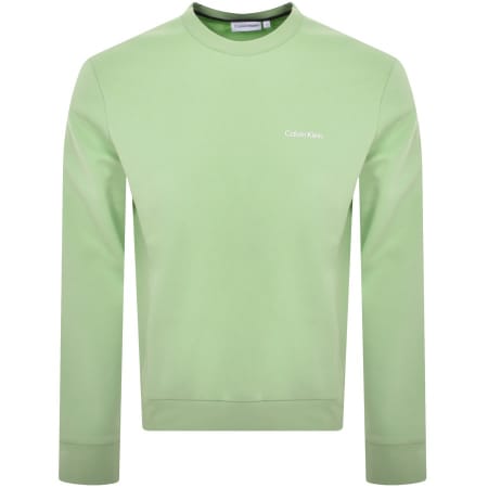 Product Image for Calvin Klein Micro Logo Repreve Sweatshirt Green