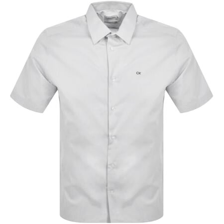 Recommended Product Image for Calvin Klein Short Sleeve Poplin Shirt White
