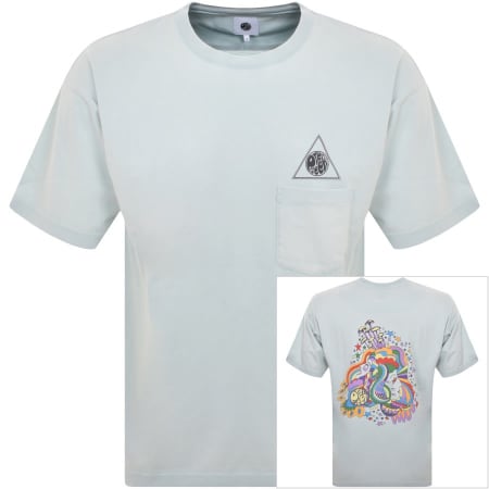 Product Image for Pretty Green Far Out Oversized T Shirt Blue