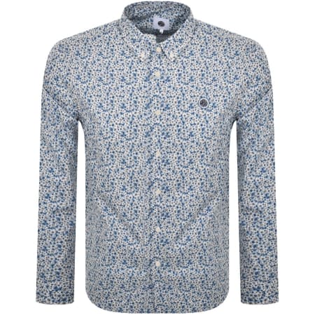 Product Image for Pretty Green Floral Long Sleeve Shirt White