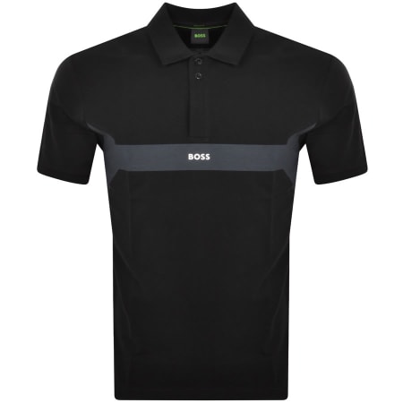 Mens black designer polo store