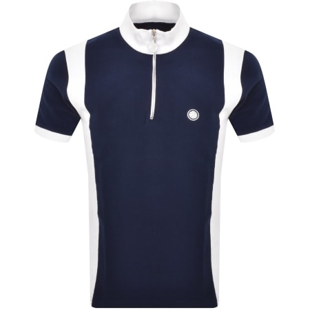 Product Image for Pretty Green Prestleigh Zip Neck T Shirt Navy