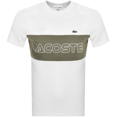 Product Image for Lacoste Crew Neck Logo T Shirt White