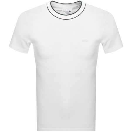 Product Image for Lacoste Crew Neck Pique T Shirt White