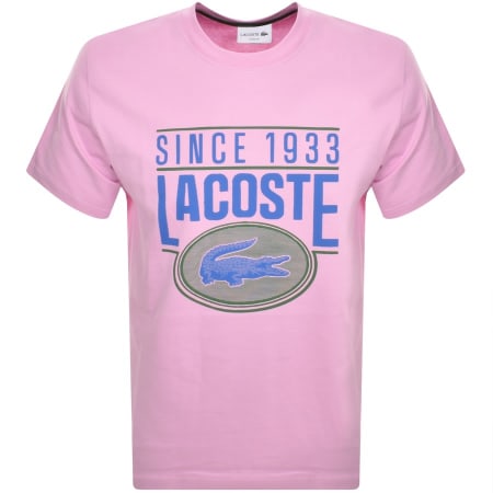 Product Image for Lacoste Logo T Shirt Pink