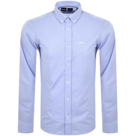 Product Image for BOSS P Joe Long Sleeve Shirt Blue