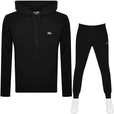 Product Image for Lacoste Full Zip Hooded Tracksuit Black