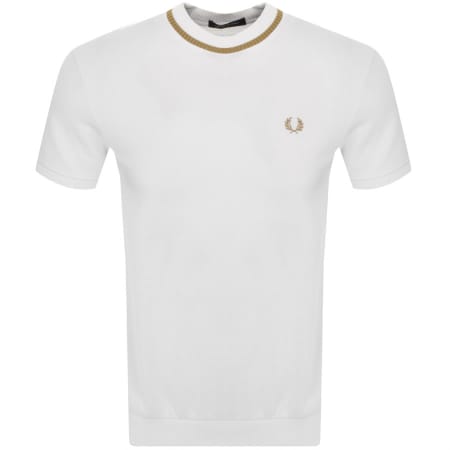 Product Image for Fred Perry Crew Neck T Shirt White