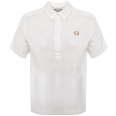 Product Image for Fred Perry Short Sleeve Puillover Shirt White