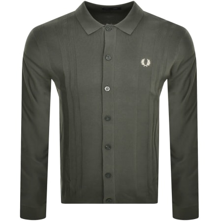Product Image for Fred Perry Long Sleeved Knit Shirt Green