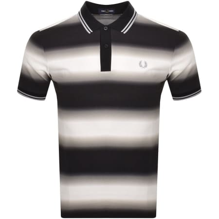 Product Image for Fred Perry Stripe Graphic Polo T Shirt Black