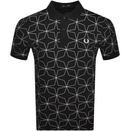 Product Image for Fred Perry Geometric Polo T Shirt Black