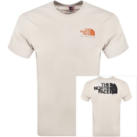 Product Image for The North Face Logo T Shirt Cream