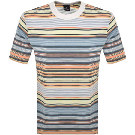 Product Image for Paul Smith Stripe T Shirt Blue