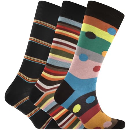 Product Image for Paul Smith Gift Set 3 Pack Stripe Socks Navy