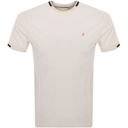 Product Image for Farah Vintage Bedingfield Tipping T Shirt Cream