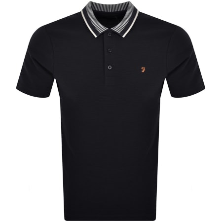 Product Image for Farah Vintage Levy Ottoman Polo T Shirt Navy