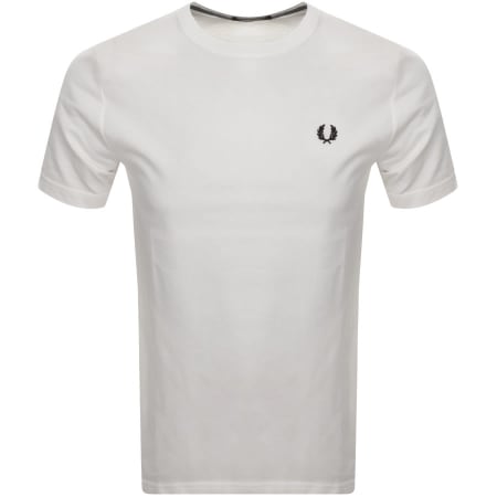 Product Image for Fred Perry Crew Neck T Shirt White