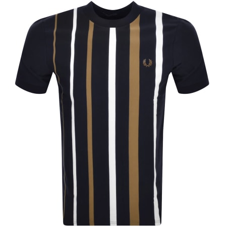 Product Image for Fred Perry Stripe T Shirt Navy
