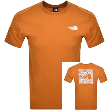 Product Image for The North Face Logo T Shirt Orange