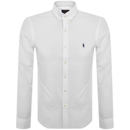 Product Image for Ralph Lauren Long Sleeve Slim Fit Shirt White