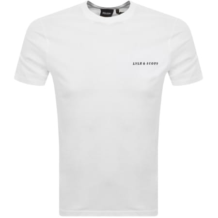 Product Image for Lyle And Scott Embroidered T Shirt White