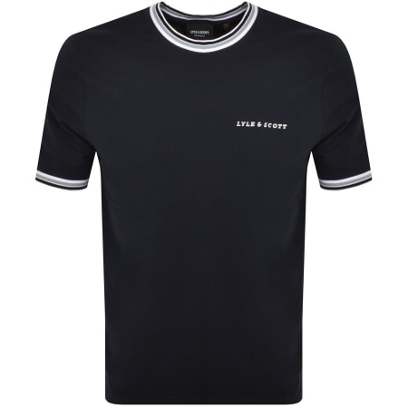 Product Image for Lyle And Scott Embroidered Tipped T Shirt Navy