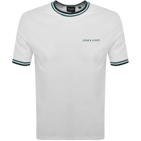 Product Image for Lyle And Scott Embroidered Tipped T Shirt White