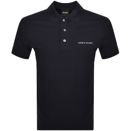 Product Image for Lyle And Scott Short Sleeved Polo T Shirt Navy