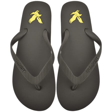 Product Image for Lyle And Scott Logo Flip Flops Grey