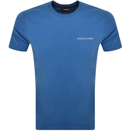 Product Image for Lyle And Scott Embroidered T Shirt Blue