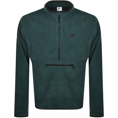 Recommended Product Image for Nike Half Zip Club Sweatshirt Green