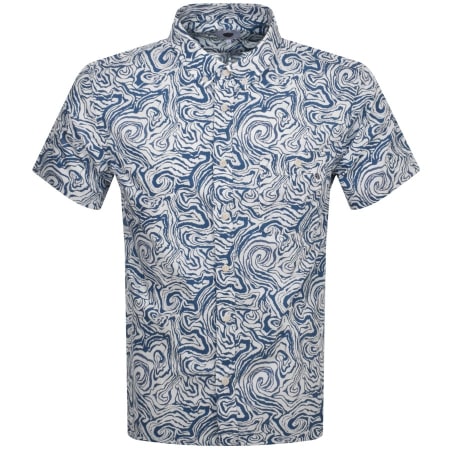 Product Image for Pretty Green Marble Short Sleeve Shirt Blue