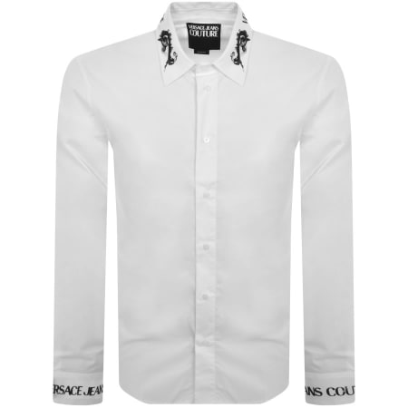 Product Image for Versace Jeans Couture Slim Long Sleeve Shirt White