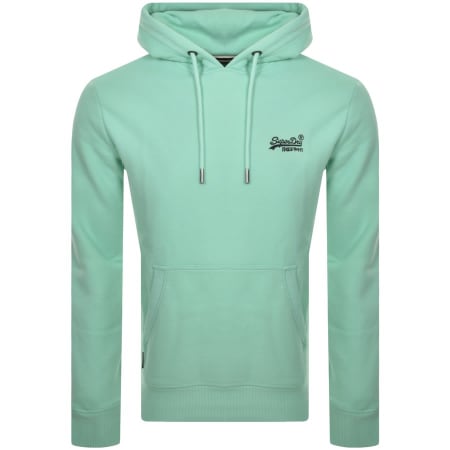 Product Image for Superdry Essential Logo Hoodie Green