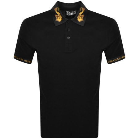 Product Image for Versace Jeans Couture Printed Collar Polo T Shirt
