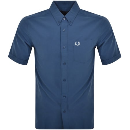 Recommended Product Image for Fred Perry Oxford Short Sleeve Shirt Blue